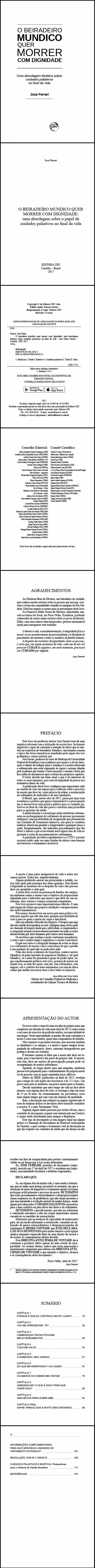 O BEIRADEIRO MUNDICO QUER MORRER COM DIGNIDADE!<br> uma abordagem bioética sobre cuidados paliativos no final da vida